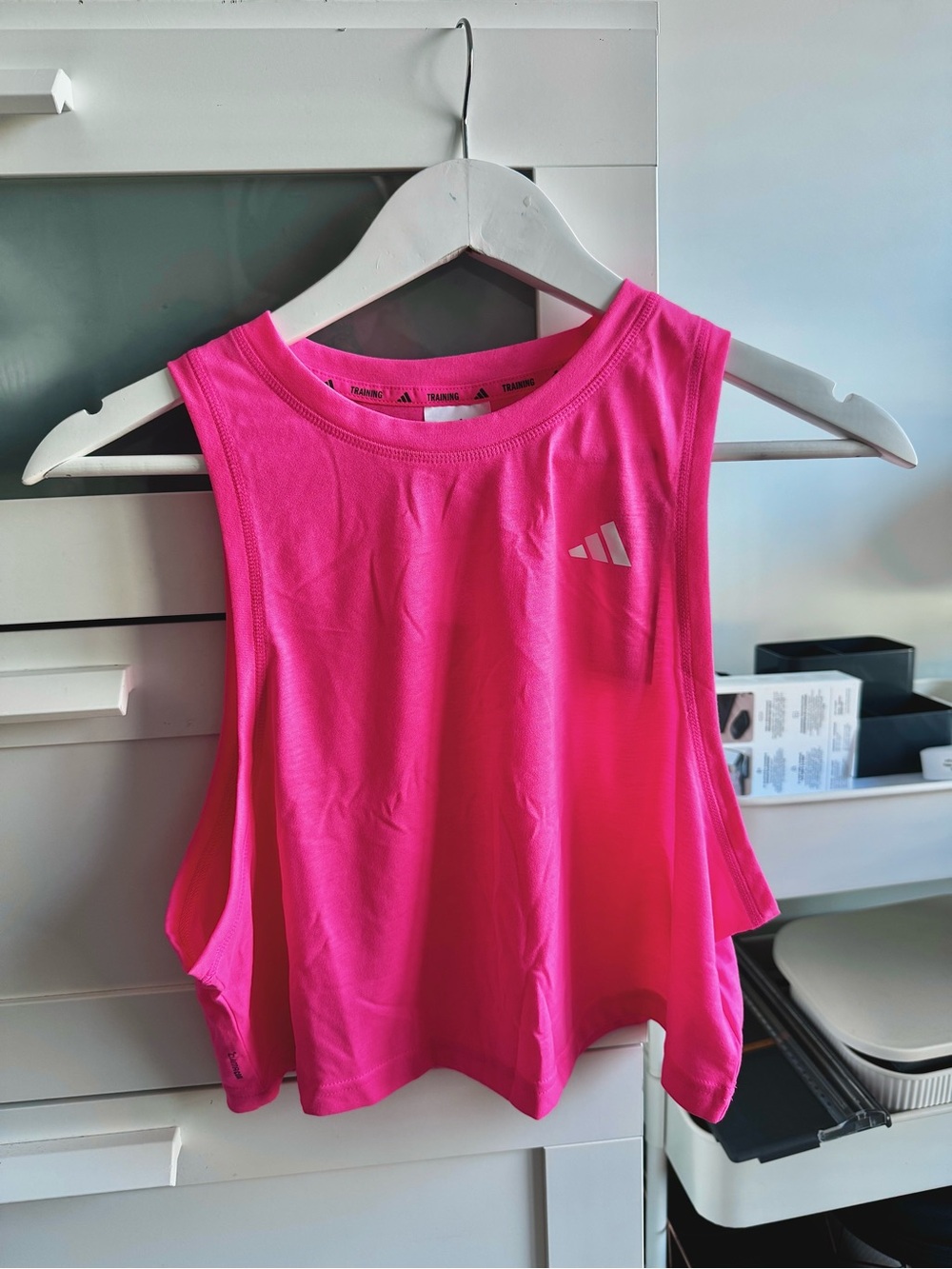 NWT**Adidas Women’s Pink Active Crop Tank